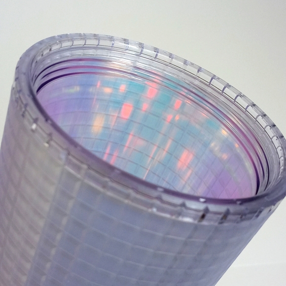 Beautiful Iridescent Unicorn Soft Touch Grid Starbucks 24oz Cold Cup Tumbler - Picture 7 of 16